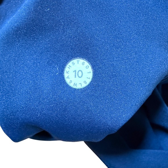 Lululemon Fast And Free Crop II Nulux 19" Leggings Midnight Navy Size 10 Running - Picture 5 of 6